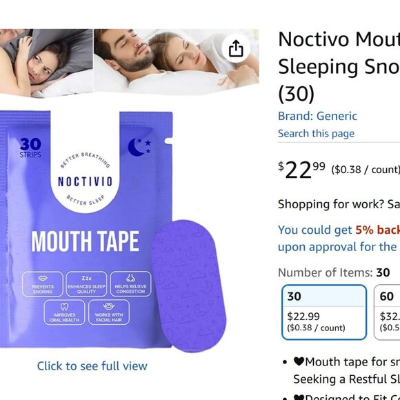 4Pks Brand new Nasal Strips for better sleep, less snoring. - Picture 5 of 5